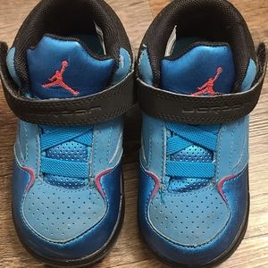 Toddler Air Jordan Nike Sneakers blue and pink
